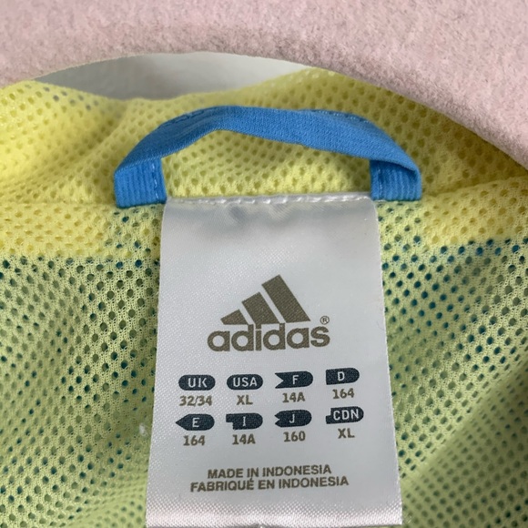 ADIDAS BABY BLUE AND YELLOW TRACK JACKET - Picture 5 of 10